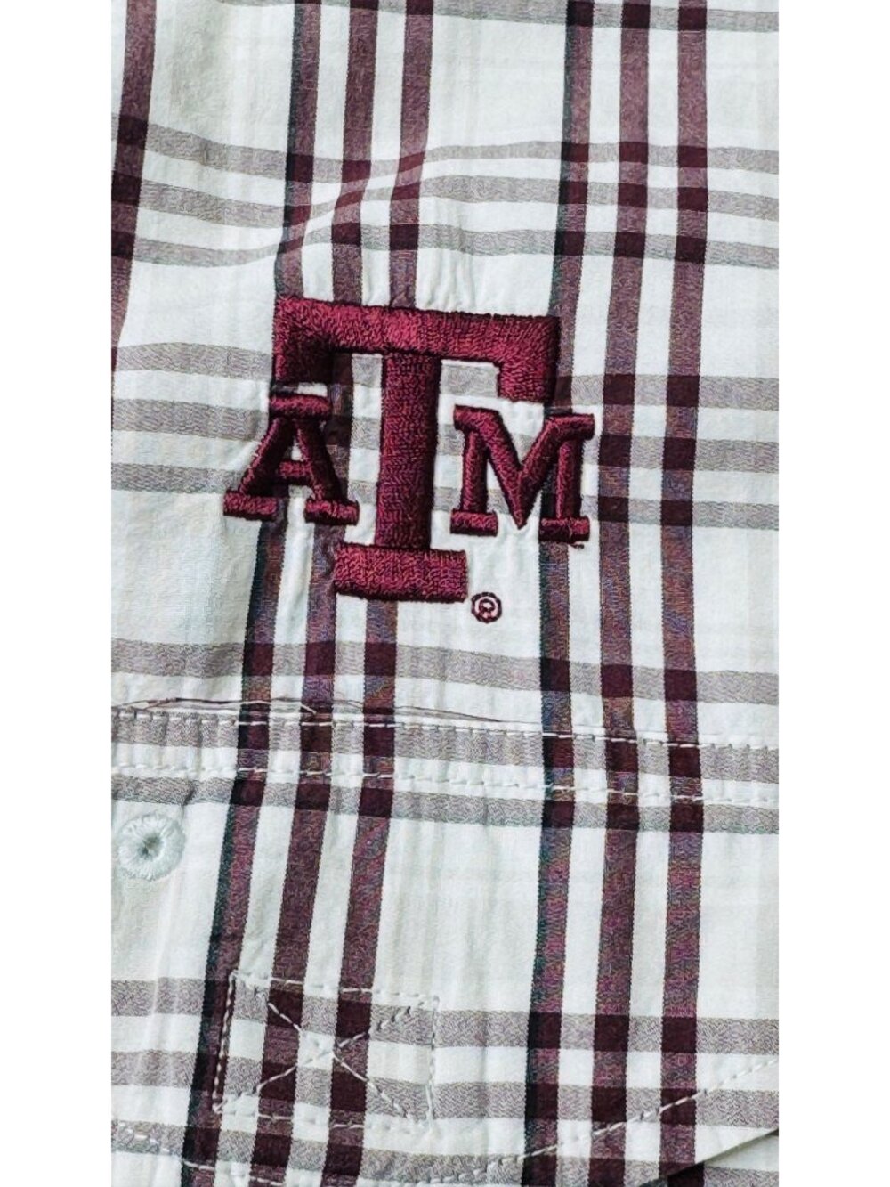 Columbia PFG Superbonehead TEXAS A & M AGGIES Shirt XL Maroon White WHOOP! - Picture 3 of 8